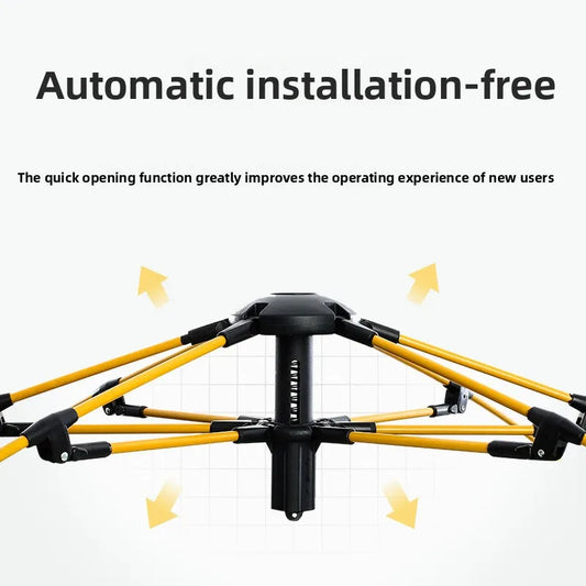 Automaattisesti avautuva perheteltta 2-4 hengelle